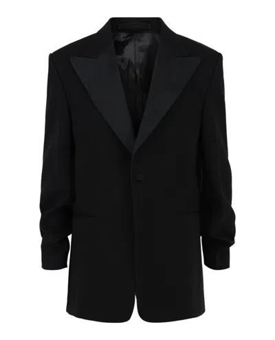Ferragamo Contrasting Lapel Tuxedo Blazer