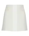 Ferragamo Contrasting-panel Mini Skirt In White