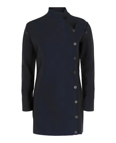 Ferragamo Convertible Mini Dress In Blue