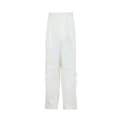 Pre-owned Ferragamo Convertible Zip Pants 'white' | Men's Size 54
