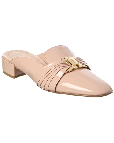 Ferragamo Corby Patent Mule In Pink