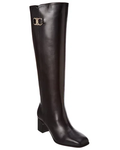 FERRAGAMO FERRAGAMO CORDO LEATHER BOOT