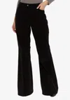 Ferragamo Corduroy Flared Pants In Black