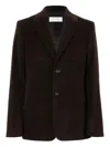 Ferragamo Corduroy Patch-pocket Blazer In Brown