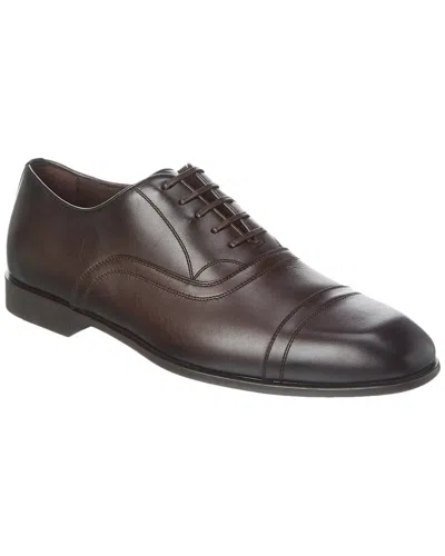 FERRAGAMO FERRAGAMO CORTEZ LEATHER OXFORD