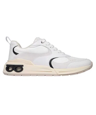 FERRAGAMO COSIMINA LEATHER LOW-TOP SNEAKERS