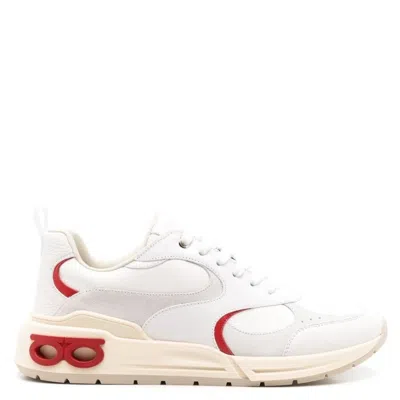Ferragamo Cosimina Low-top Sneakers In White