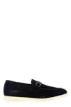 Ferragamo Leather Loafers With Gancini Ornament
