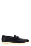 Ferragamo Leather Loafers With Gancini Ornament