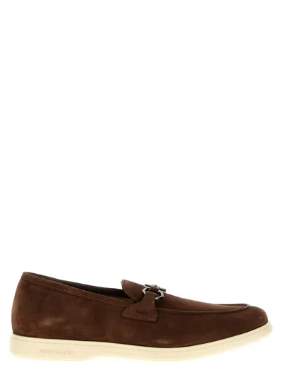 Ferragamo Cosimo Loafers In Brown