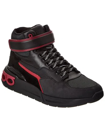Ferragamo High Sneaker In Black