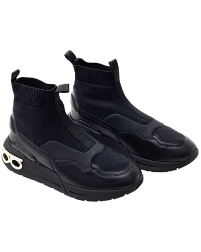 Ferragamo Cosma Leather Sneakers In Multi