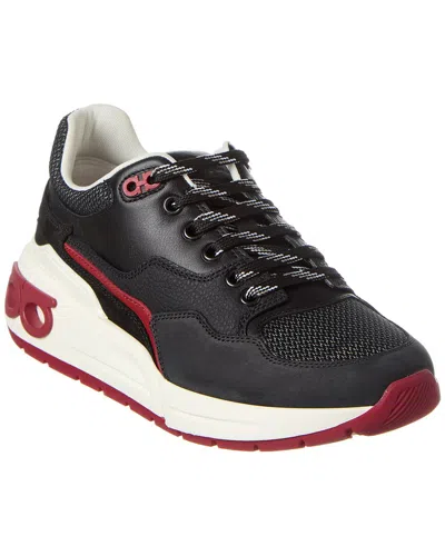 FERRAGAMO FERRAGAMO COSMA LOW LEATHER SNEAKER