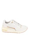 Ferragamo Leather And Fabric Low-top Sneakers In Multi