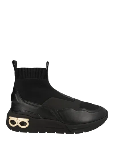 FERRAGAMO COSMA SOCK HIGH-TOP SNEAKERS