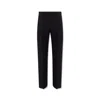Ferragamo Logo Patch Drawstring Track Pants In Black