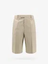 Ferragamo Logo-embossed Bermuda Shorts In Neutral