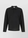 Ferragamo Graphite Cotton Blend Polo Shirt