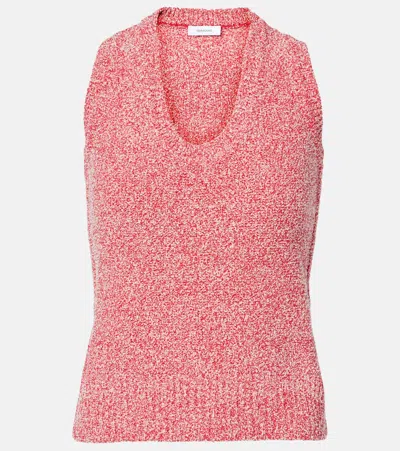Ferragamo Cotton-blend Sweater In Red