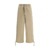 Ferragamo Cotton Blend Trousers Back And Side Pockets In Metallic