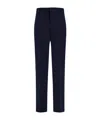 Ferragamo Organic Cotton Trousers In Blue