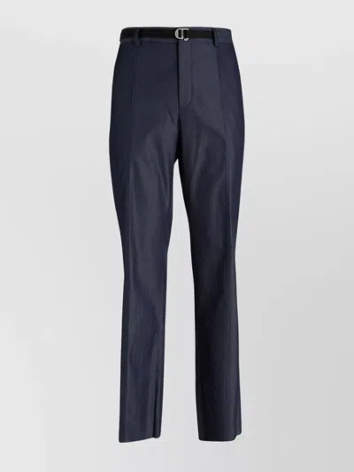 FERRAGAMO COTTON DENIM PANTS WITH BELT LOOPS AND ELASTIC INSERT