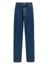 Ferragamo Pantalones Work In Blue
