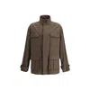 Ferragamo Cotton Jacket In Brown