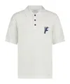 Ferragamo Cotton Polo Shirt With Traditional Collar And Short Sleeves In Animal Print