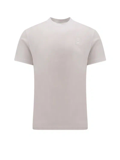 Ferragamo Cotton T-shirt With Logo Patch In Pink