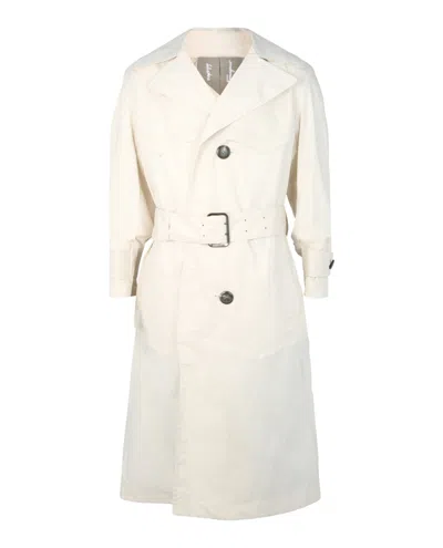 Ferragamo Cotton Trench Coat In White