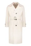 Ferragamo Cotton Trench Coat In White