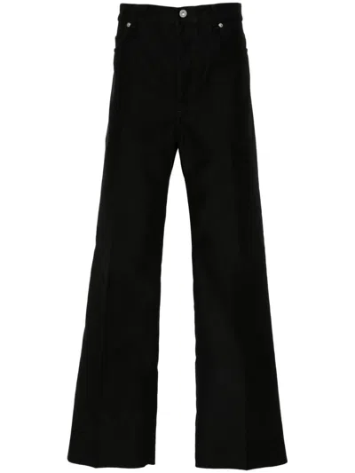 Ferragamo Cotton Trousers In Black