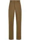 Ferragamo Cotton Trousers In Green