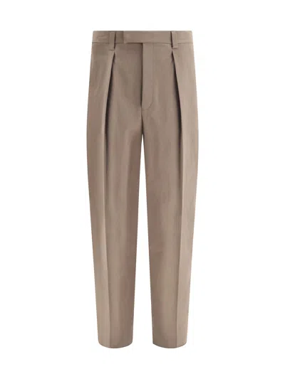 FERRAGAMO COTTON WIDE-LEG PANTS