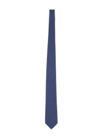FERRAGAMO CRAVATTA CON STAMPA LOGO