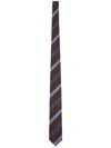 Ferragamo Regimental Silk Jacquard Tie In Multi