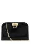 Ferragamo Diana Leather Clutch