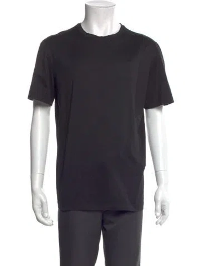 Pre-owned Ferragamo Crew Neck Short Sleeve T-shirt In Gray