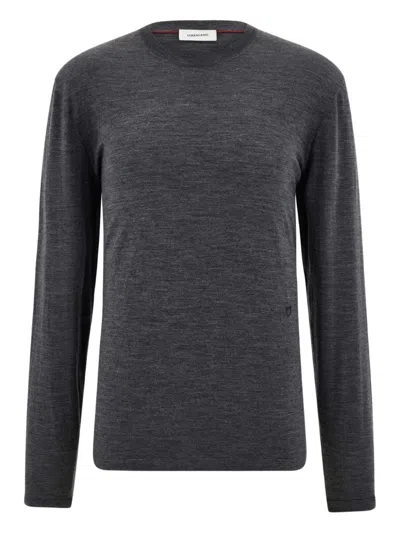 Ferragamo Crew-neck Sweater In Black