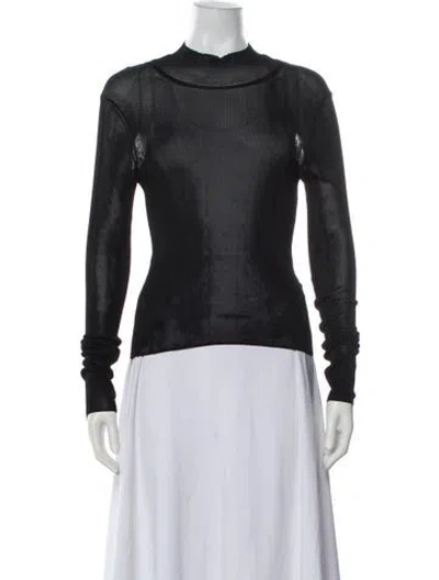 Pre-owned Ferragamo Crew Neck Sweater In Gray