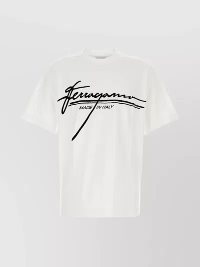 FERRAGAMO CREW NECK T-SHIRT SHORT SLEEVES