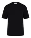 Ferragamo Crewneck Short Sleeve T-shirt In Black
