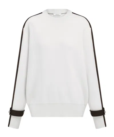 Ferragamo Crewneck Sweater In White