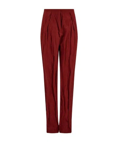 FERRAGAMO CRINKLED TROUSER