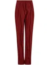 Ferragamo Textured Cotton-blend Cargo Pants In Red