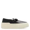 Ferragamo Women's New Vara Plate Slip-on Sneakers In Black