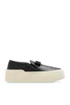Ferragamo Women's New Vara Plate Slip-on Sneakers