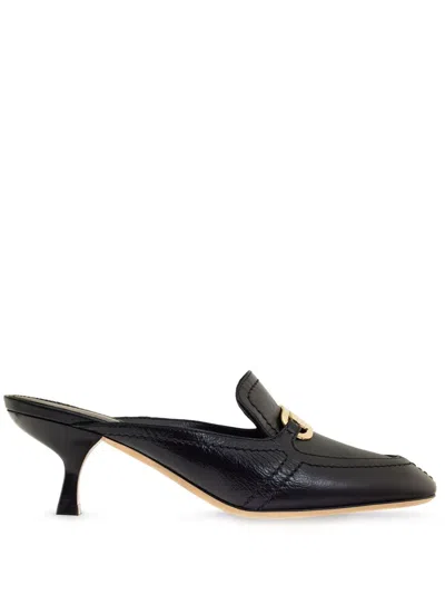 Ferragamo Ophelia 55 Bow-embellished Slingback Pumps In Black