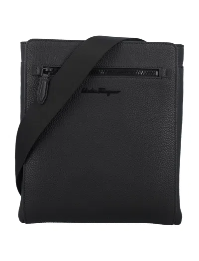 Ferragamo Cross Body Bag In Black